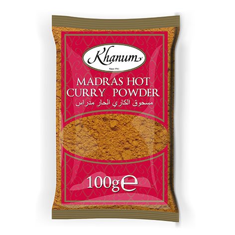Khanum Madras Hot Curry Pulver